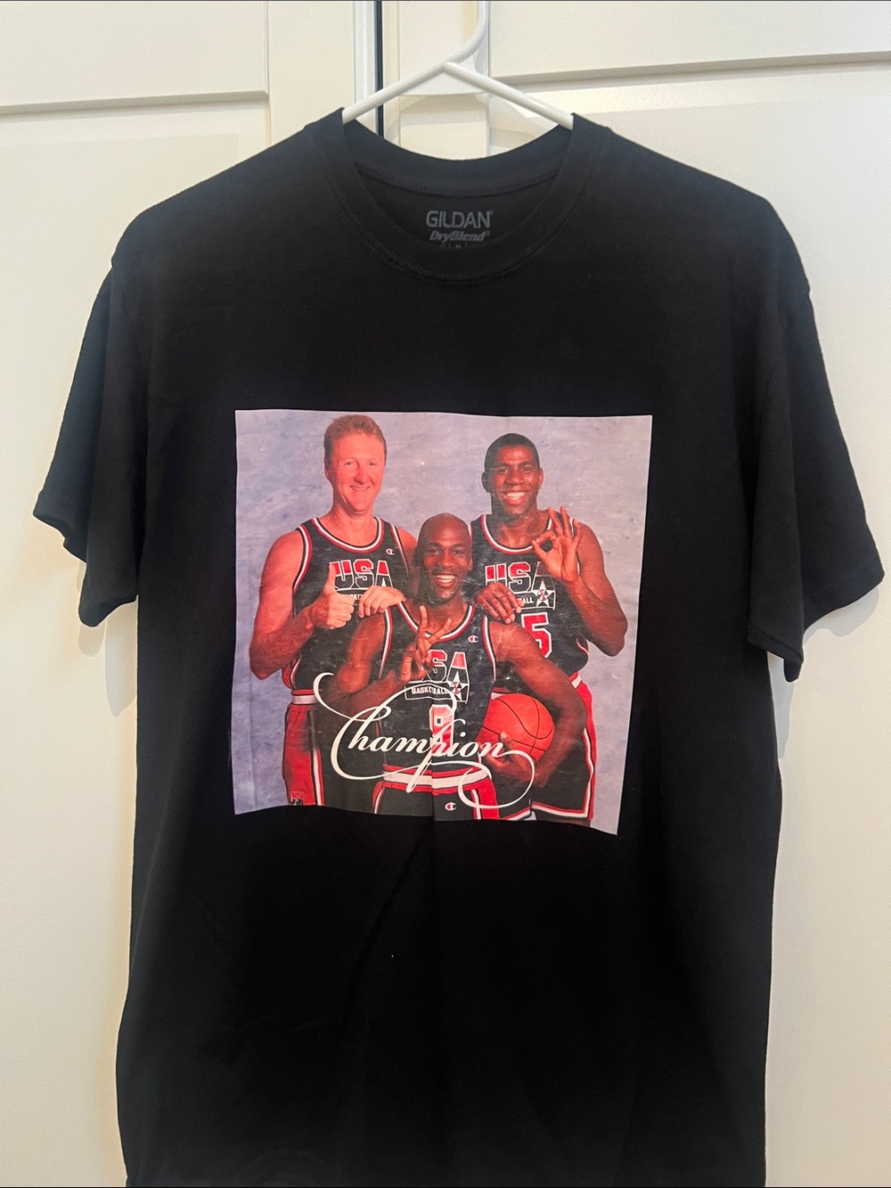 Gildan Black USA Basketball Champion Graphic Tee